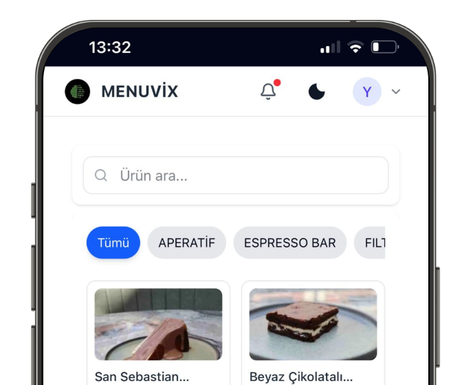 MenuVix QR Menü ve Garson Paneli